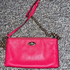 Pink coach crossbody